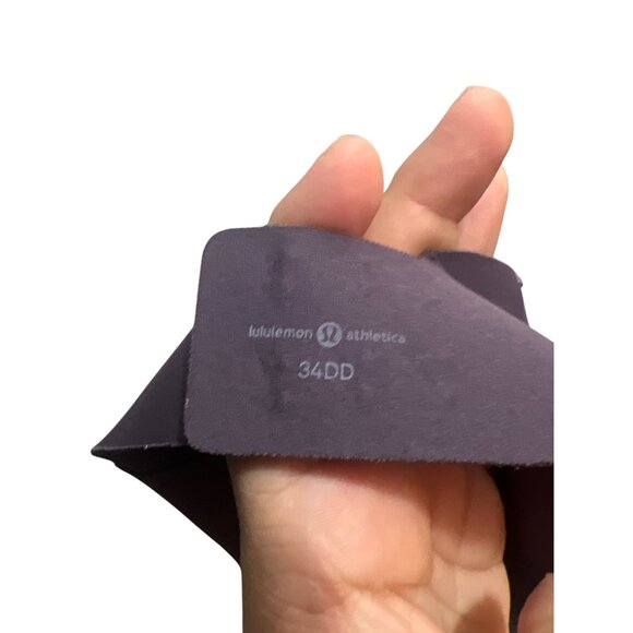 Lululemon Athletica Purple Cross-Front Sports Bra 34DD Adjustable Straps - Picture 5 of 7